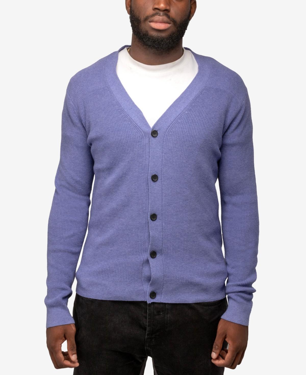 X-Ray Mens Basic Ribbed Cardigan Product Image