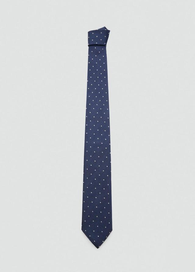 MANGO MAN - 100% mulberry silk polka dot tie - One size - Men Product Image