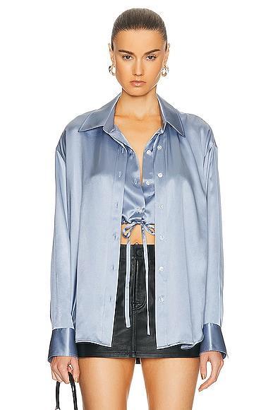 Alexander Wang Double Layered Top in Lavender Product Image