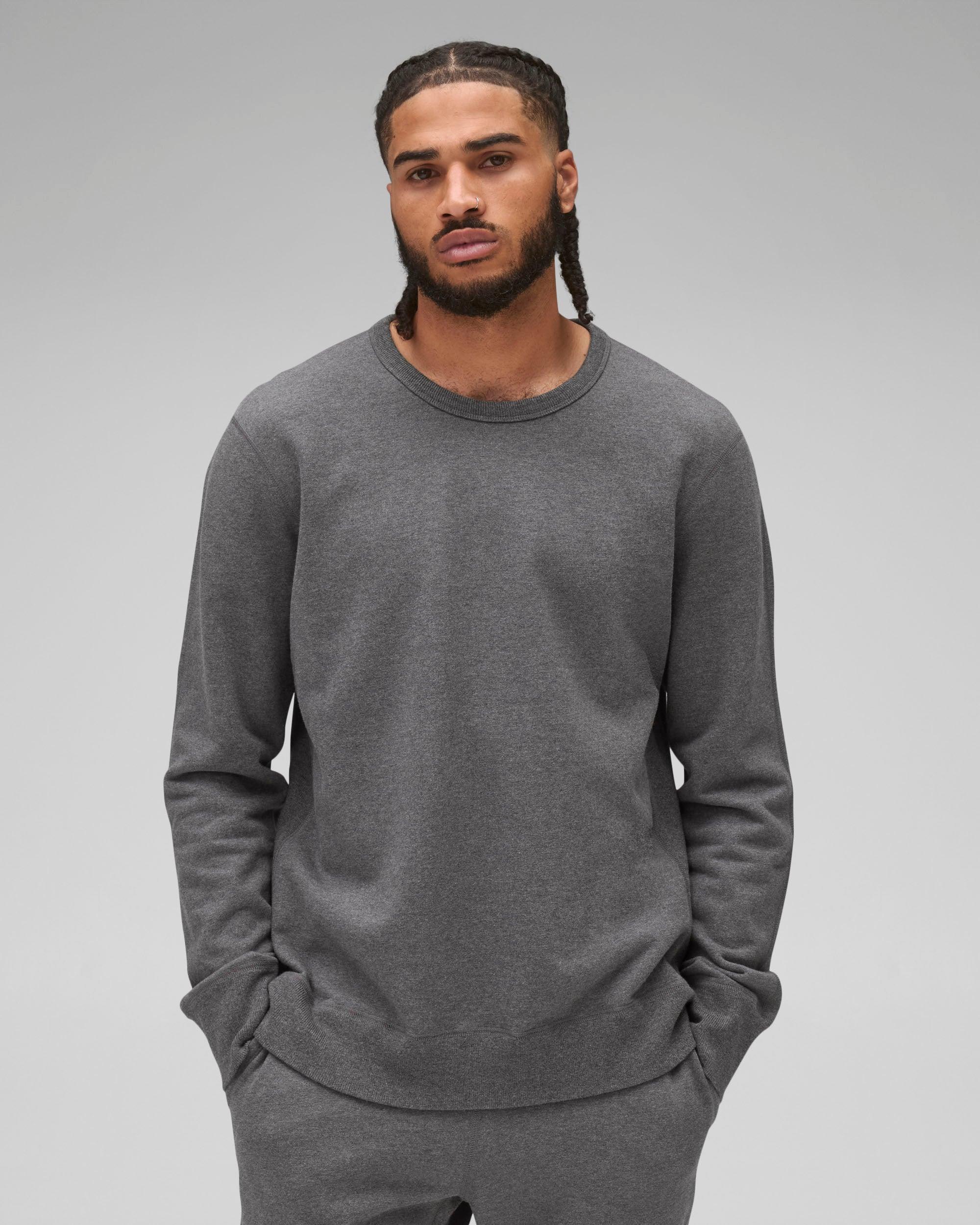 Midweight Terry Slim Crewneck Male Product Image