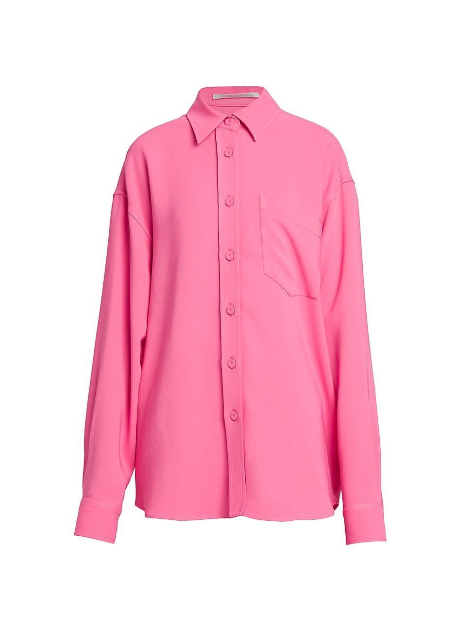 Womens Knit Oversized Shirt Product Image