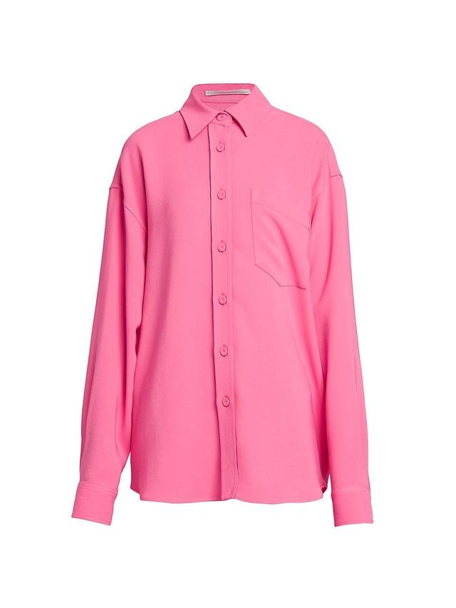 Womens Knit Oversized Shirt Product Image