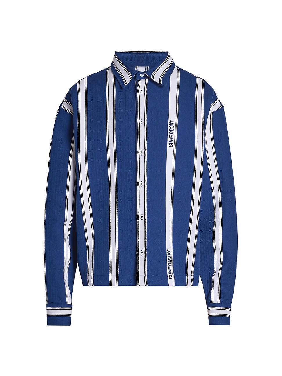 Mens La Chemise Papier Striped Cotton Shirt Product Image