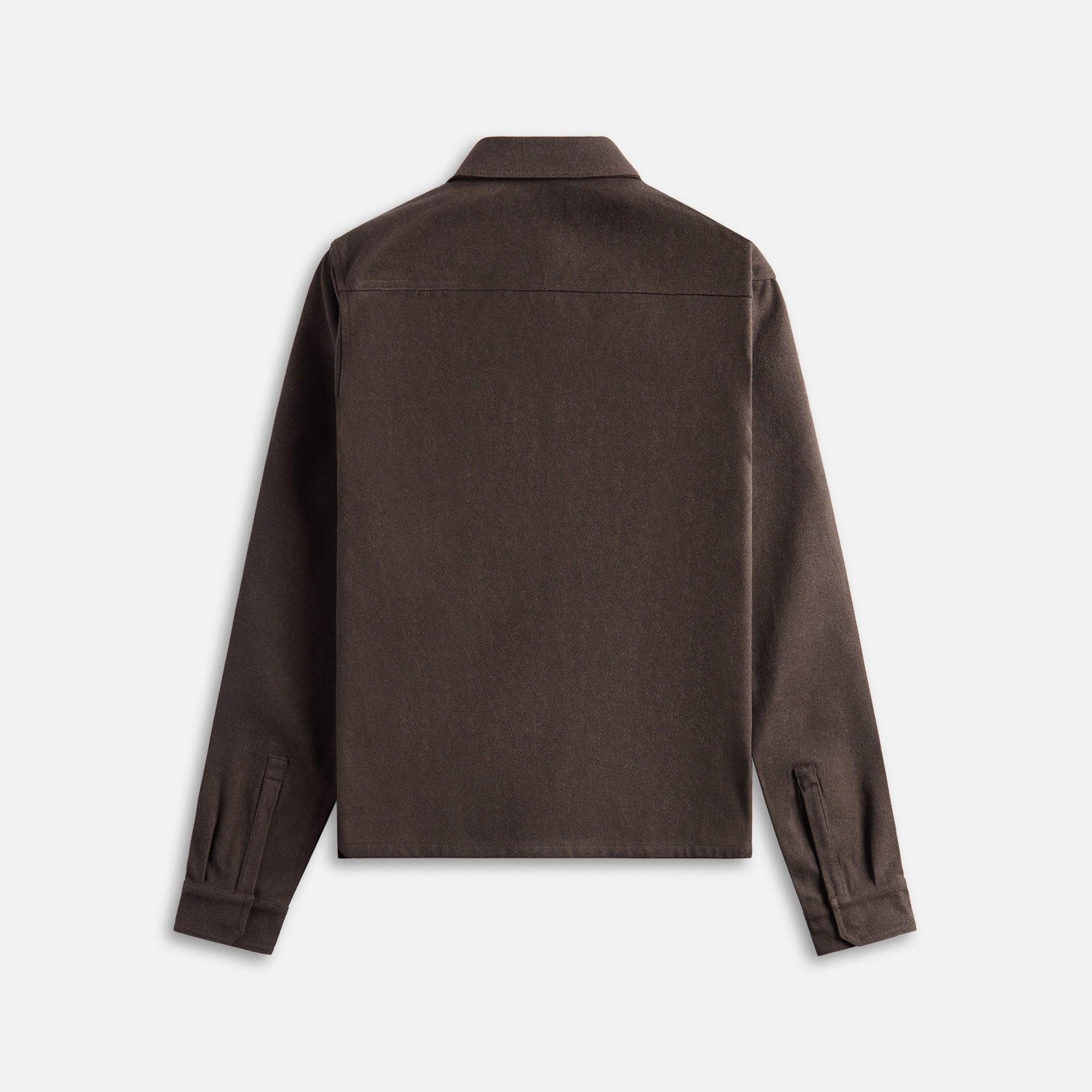 Rick Owens Camicia Cropped Work Shirt - Ash Male Product Image