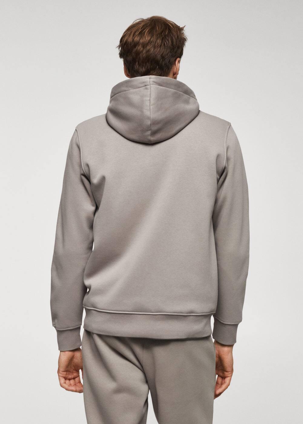 Mango Mens Cotton Zip-Up Hoodie Product Image