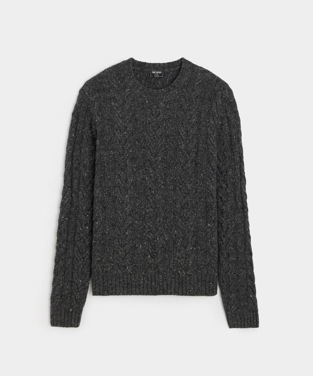 Donegal Cable Crewneck Sweater Product Image