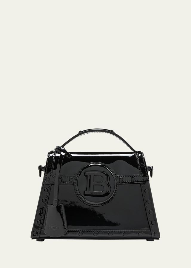 Balmain B-Buzz Dynasty Patent Leather Top Handle Bag Product Image