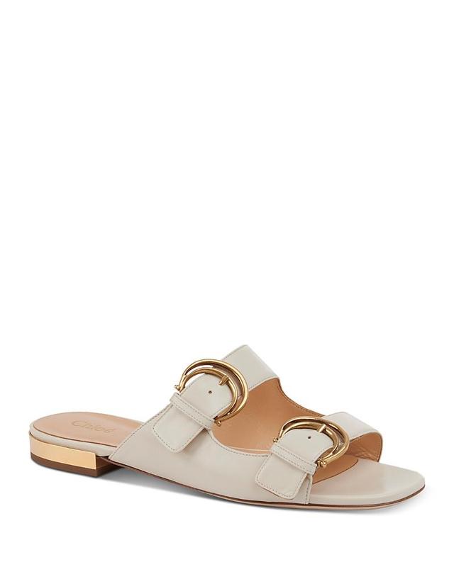 Chloe Womens Alize Buckled Slide Sandals Product Image