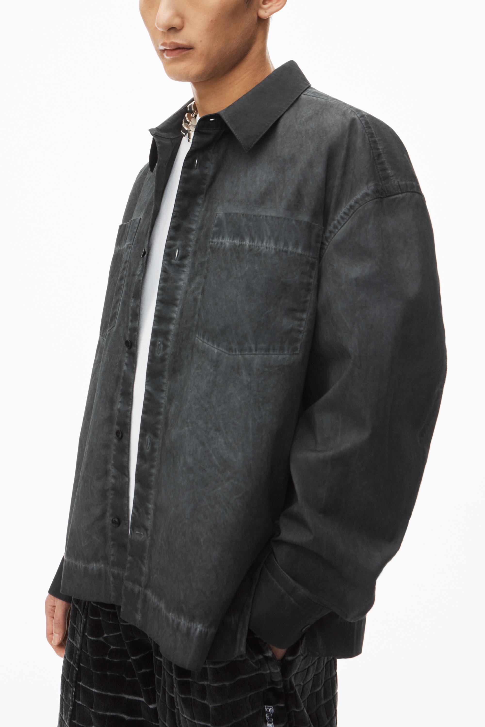 Oversized Buttondown Shirt With Patch Pockets In Cotton Product Image