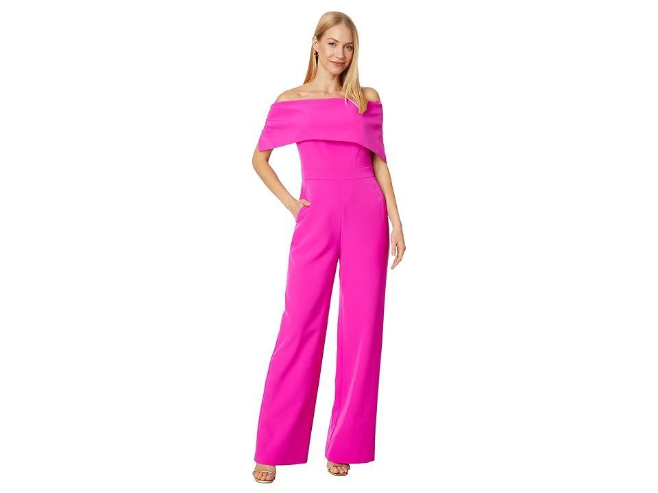 Vince Camuto Envelope Collar Jumpsuit (Hot ) Women's Jumpsuit & Rompers One Piece Product Image