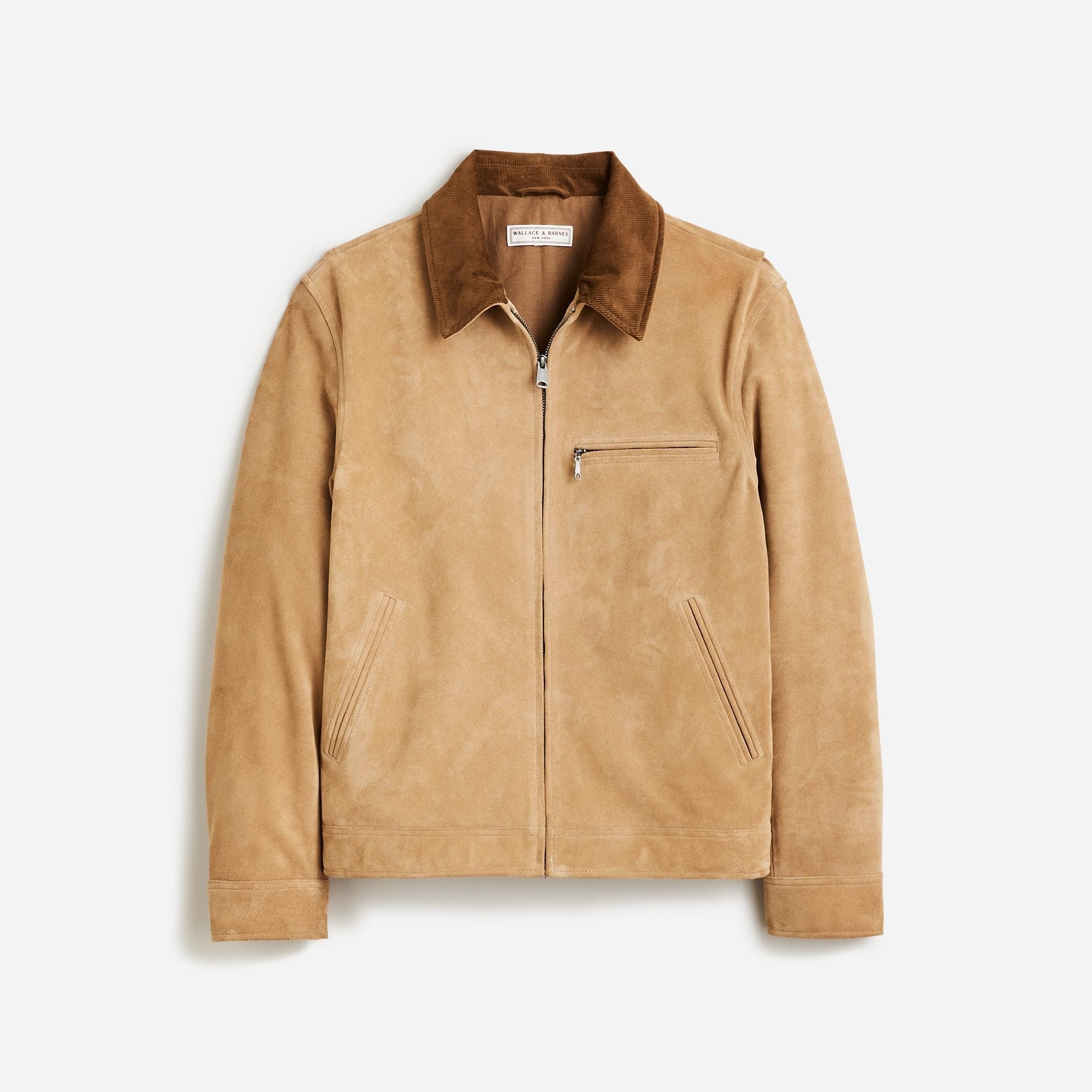 Limited-edition Wallace & Barnes work jacket in Italian suede Product Image