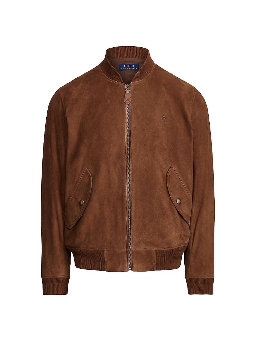 Polo Ralph Lauren Suede Bomber Jacket Product Image
