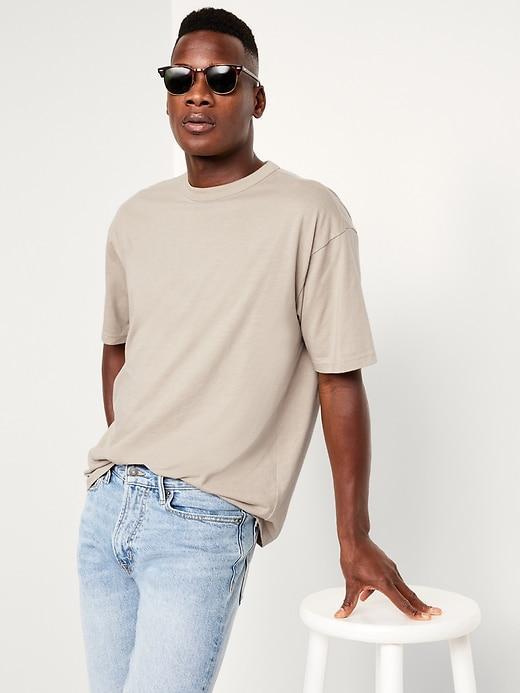 Loose Fit Crew-Neck T-Shirt Product Image