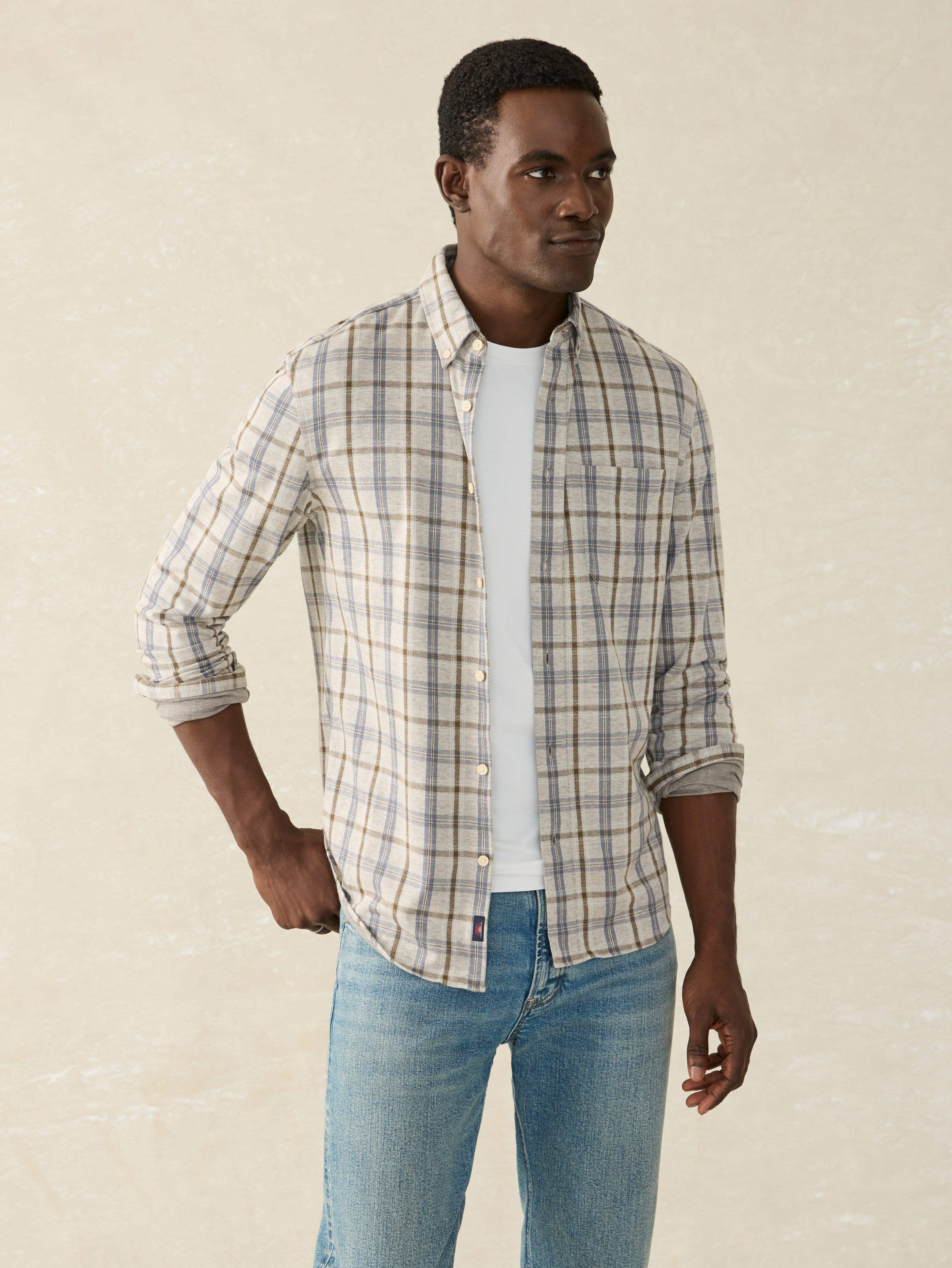 Coastline Knit Shirt - Birch River Plaid Male Product Image