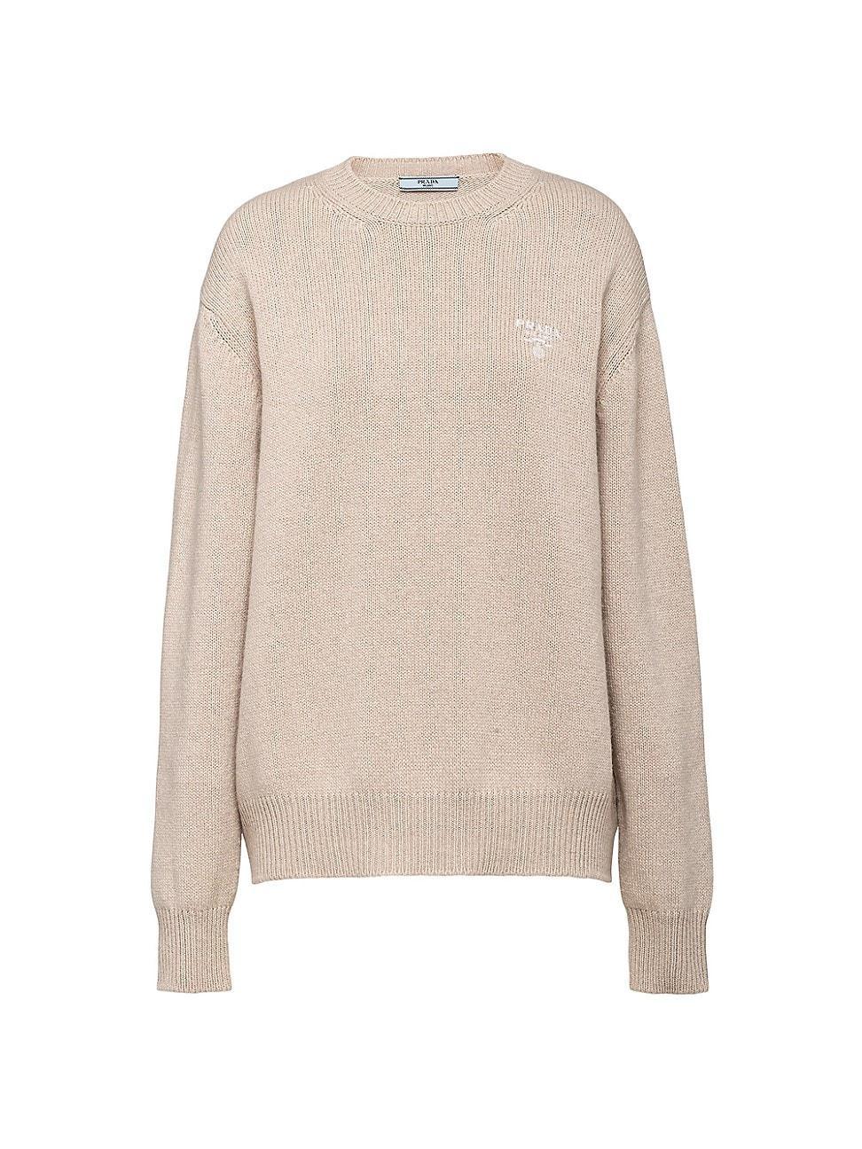 Womens Cashmere Crewneck Sweater product image