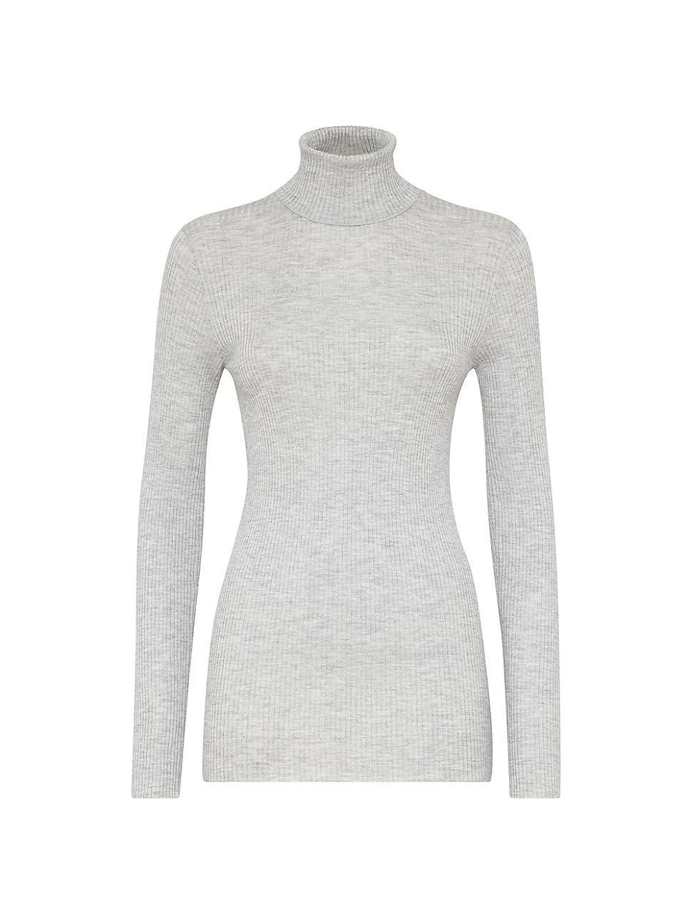 Womens Lightweight Turtleneck Sweater Product Image