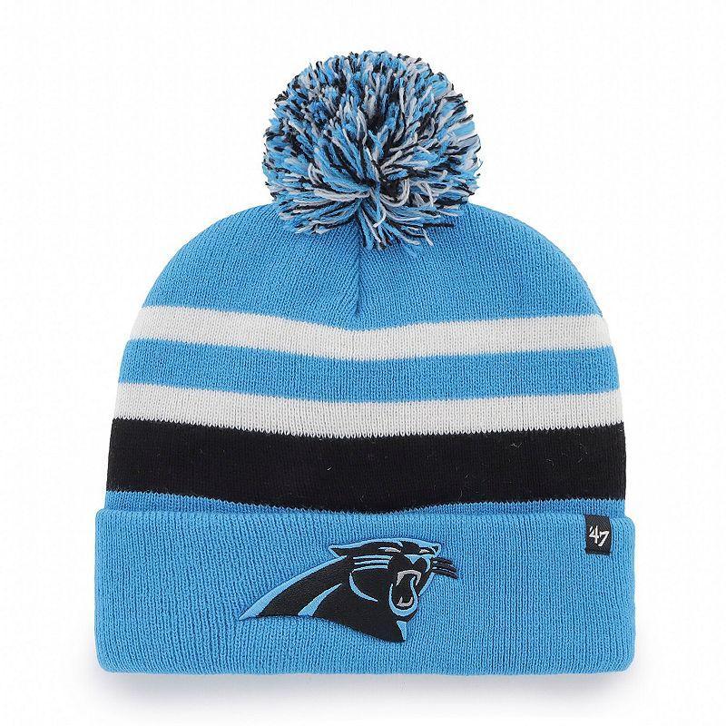 Mens 47 Carolina Panthers State Line Cuffed Knit Hat with Pom Product Image