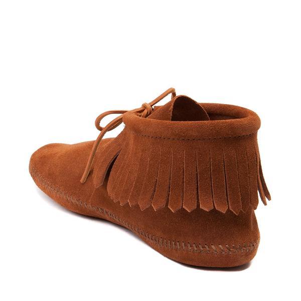 Mens Minnetonka Classic Fringe Boot - Brown Product Image