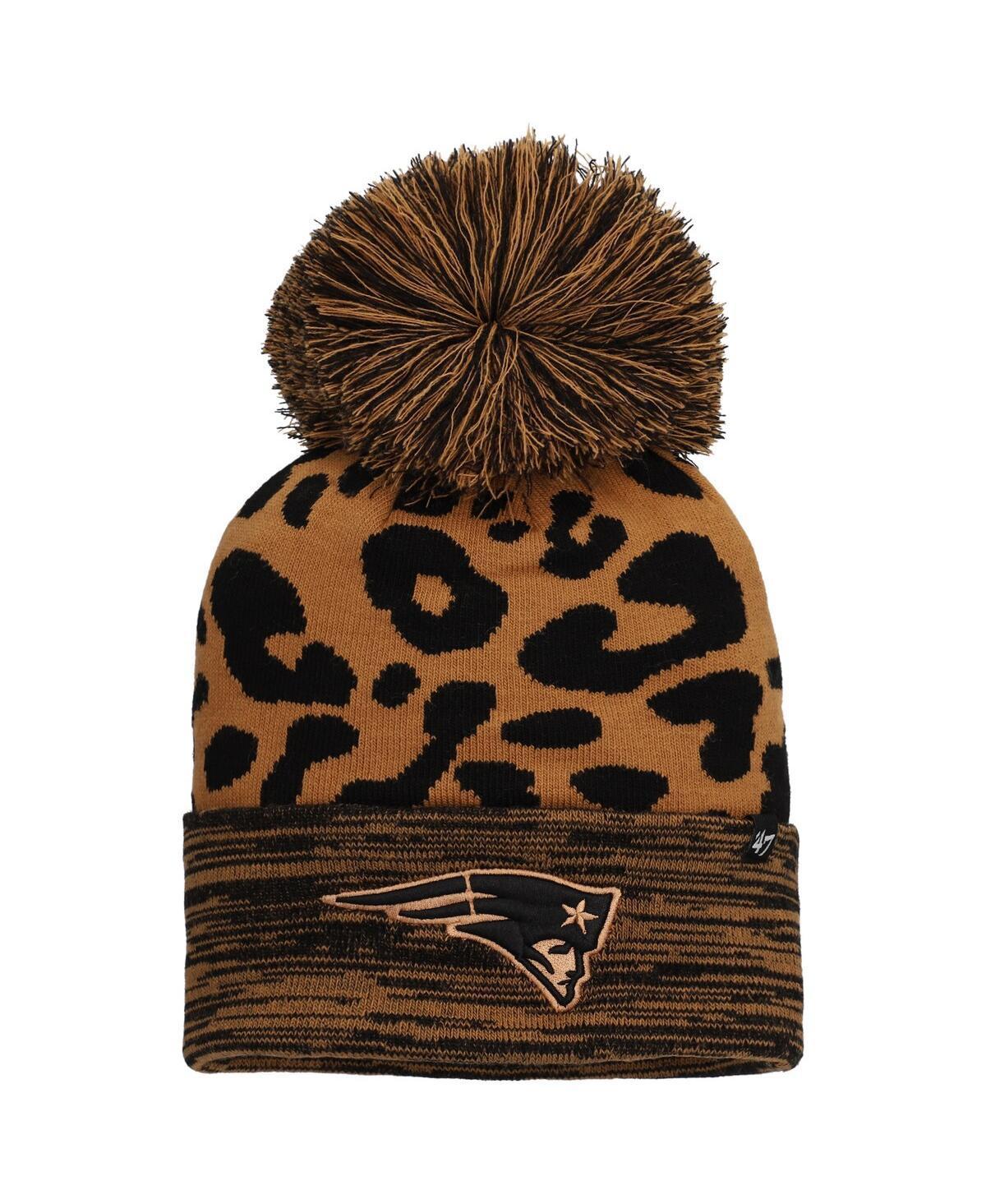 Womens 47 New England Patriots Rosette Cuffed Knit Hat with Pom Product Image