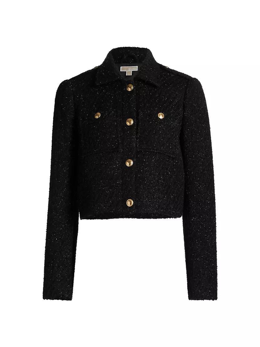 Metallic Tweed Wool Jacket Product Image