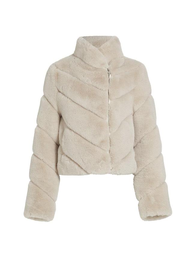 Womens Cici Faux Fur Coat Product Image