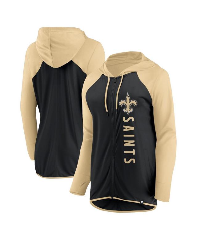 Womens Fanatics Branded /Gold New Orleans Saints Forever Fan Full-Zip Hoodie Product Image