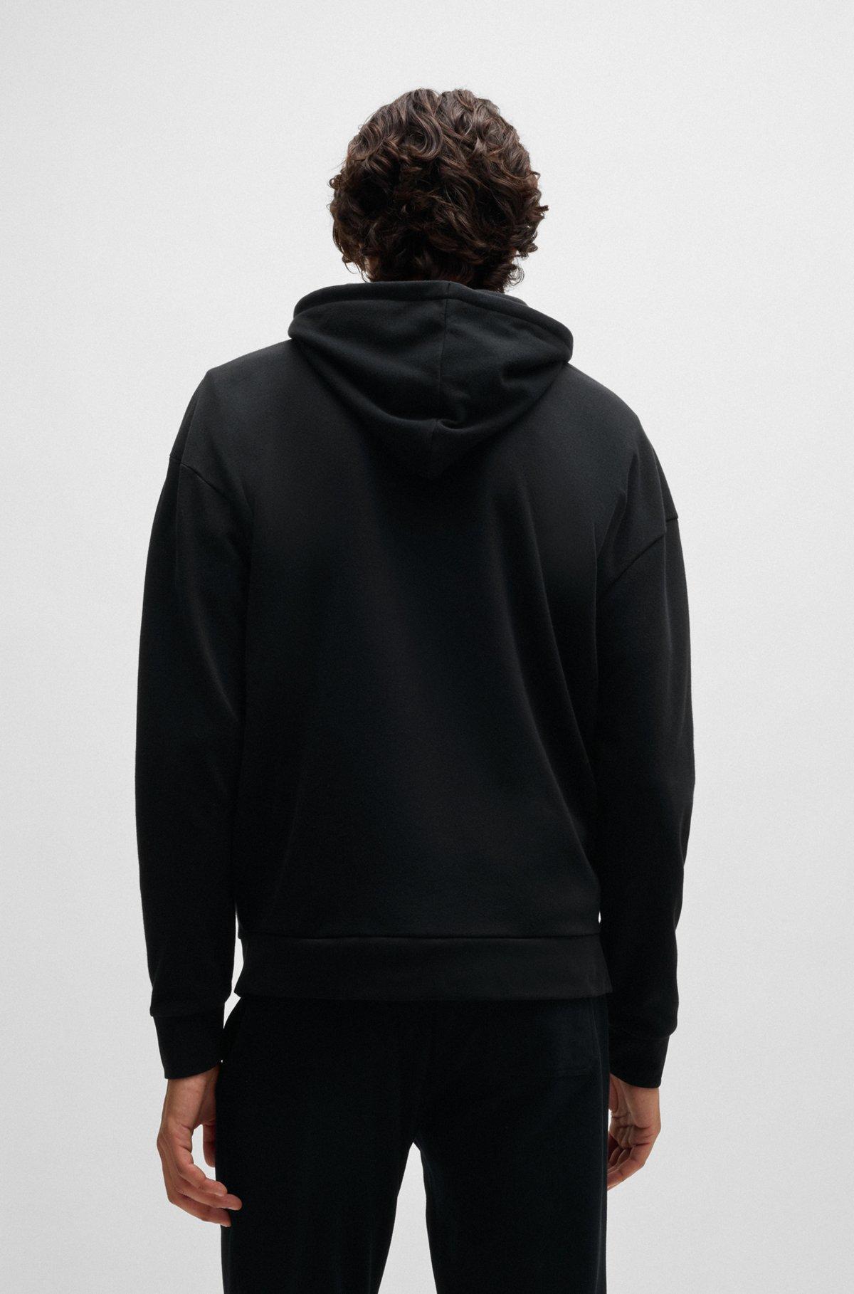 Zip-up hoodie with seasonal logo print Product Image