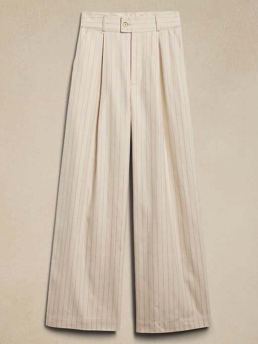 Twill High-Rise Wide-Leg Pant Product Image