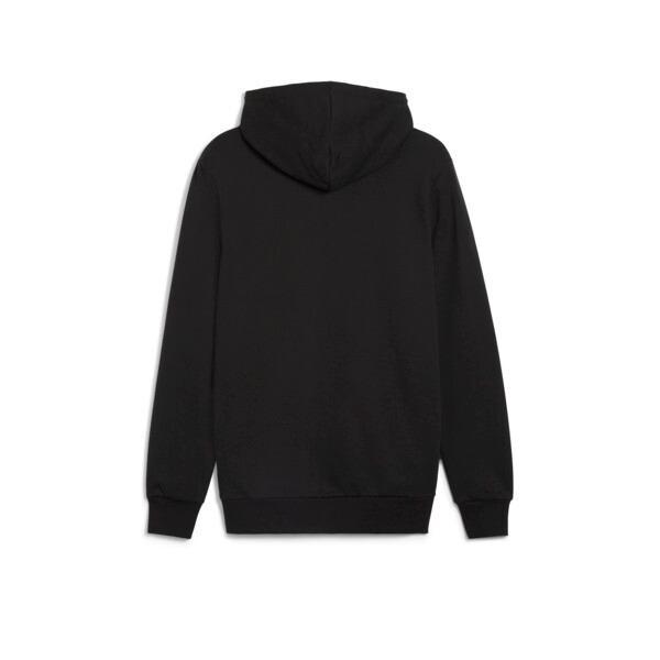 PUMA Classics Logo Hoodie Men in Black/Lime Sheen Product Image