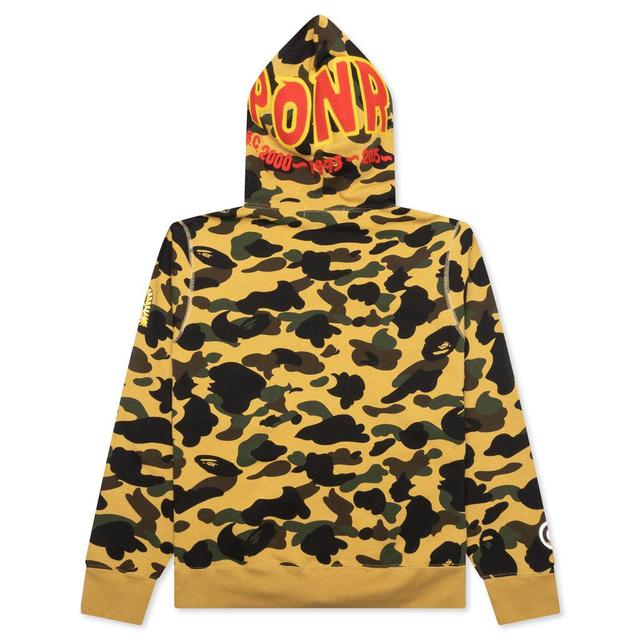 1st Camo 2nd Shark Full Zip Hoodie - Yellow Male Product Image