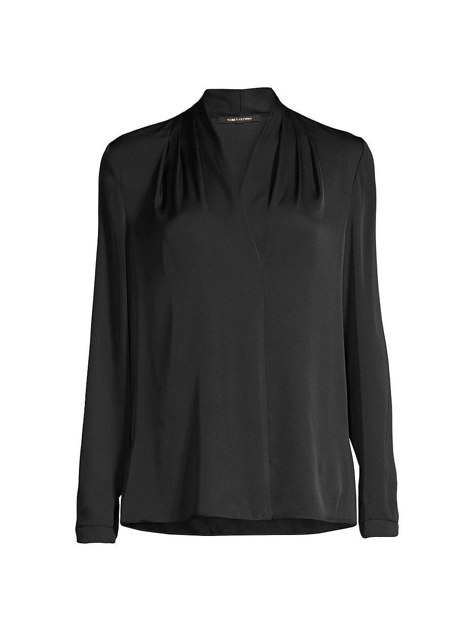 Womens Nellie Silk-Satin Blouse Product Image