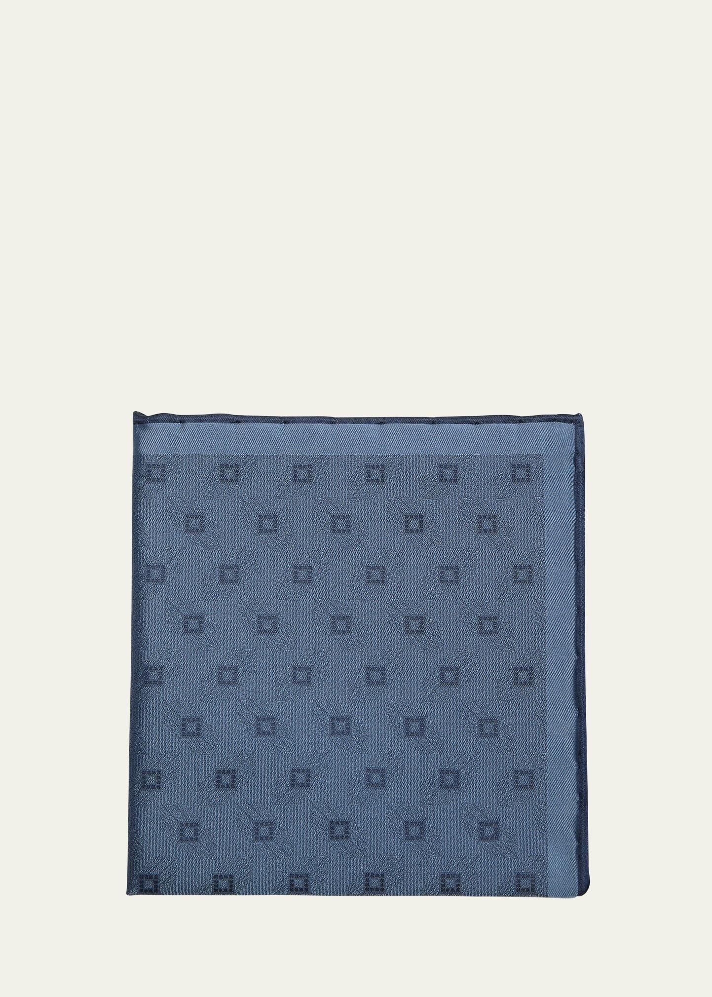 Mens Silk Jacquard Pocket Square Product Image