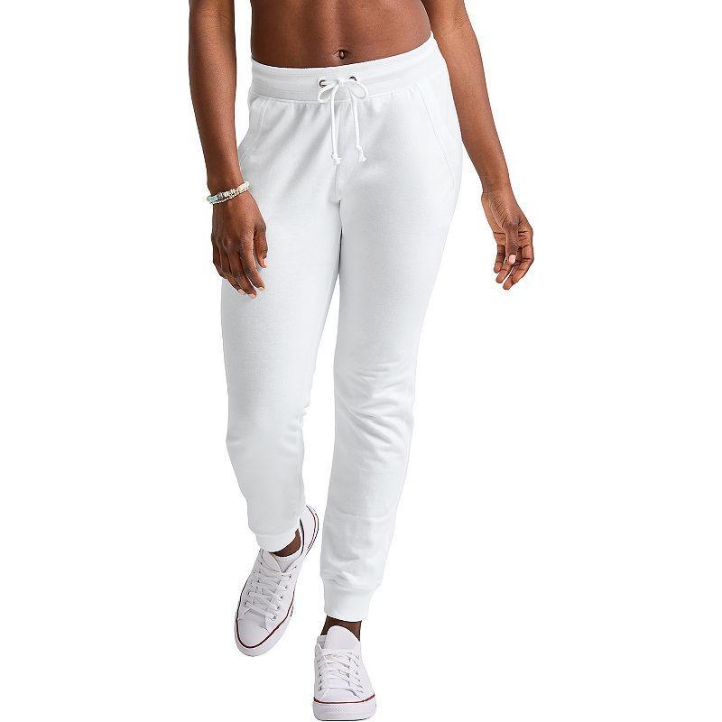 Womens Hanes French-Terry Joggers Blue Product Image