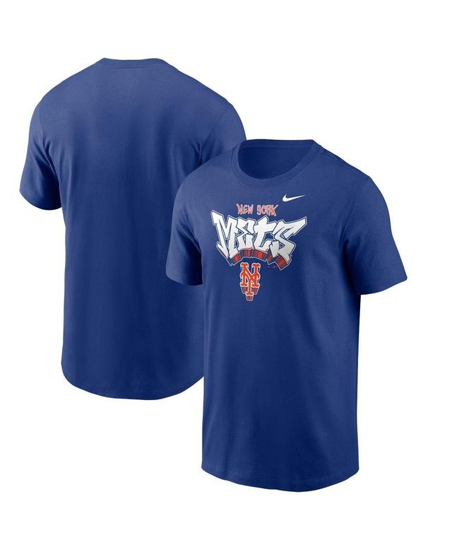 NIKE New York Mets Hometown  Men's Mlb T-shirt In Blue Product Image