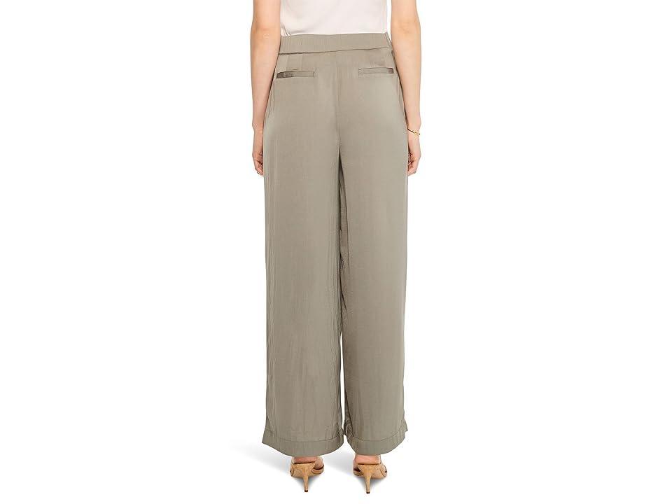 NIC+ZOE Soft Drape Wide Leg Pants (Tarragon) Women's Clothing Product Image