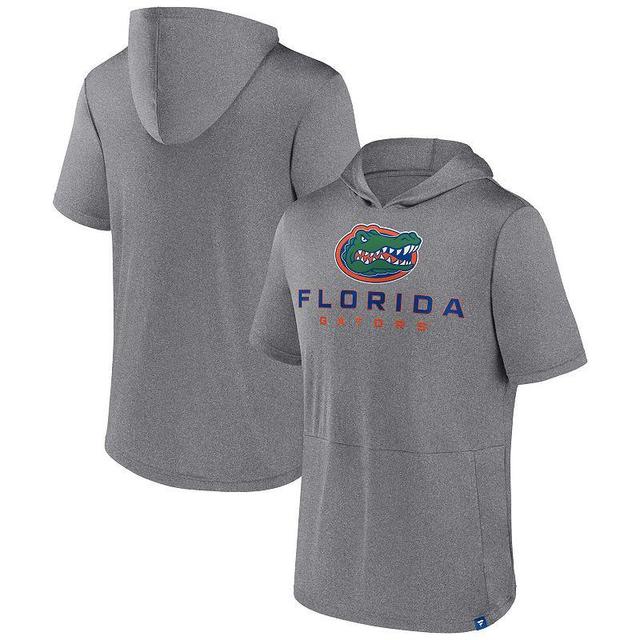 Mens Fanatics Branded Heather Gray Florida Gators Modern Stack Hoodie T-Shirt Grey Product Image