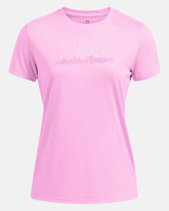 Women's UA Tech™ Script Short Sleeve Product Image