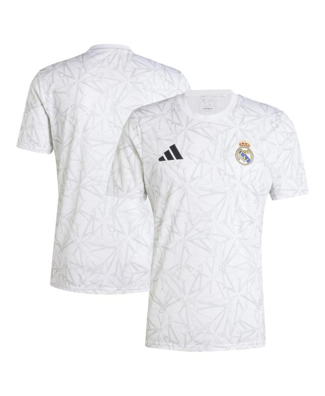 Adidas Mens White Real Madrid 2024/25 Pre-Match Top - White Product Image