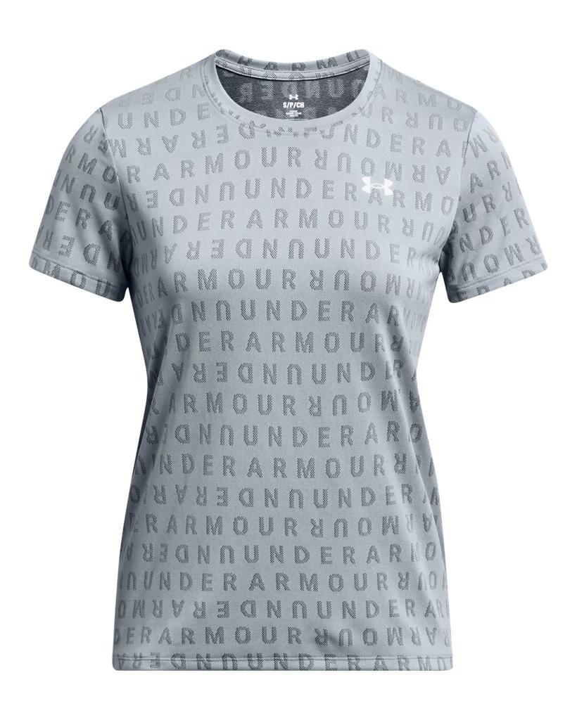 Women's UA Tech™ Wordmark Jacquard Short Sleeve Product Image