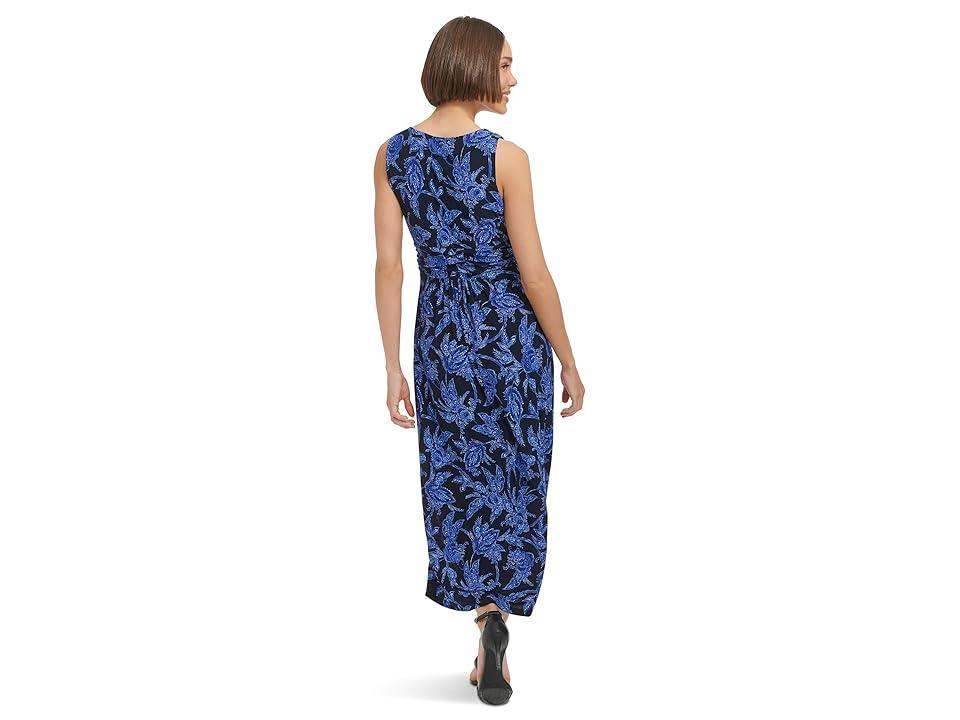 Women's Printed Ruched Midi Dress Product Image