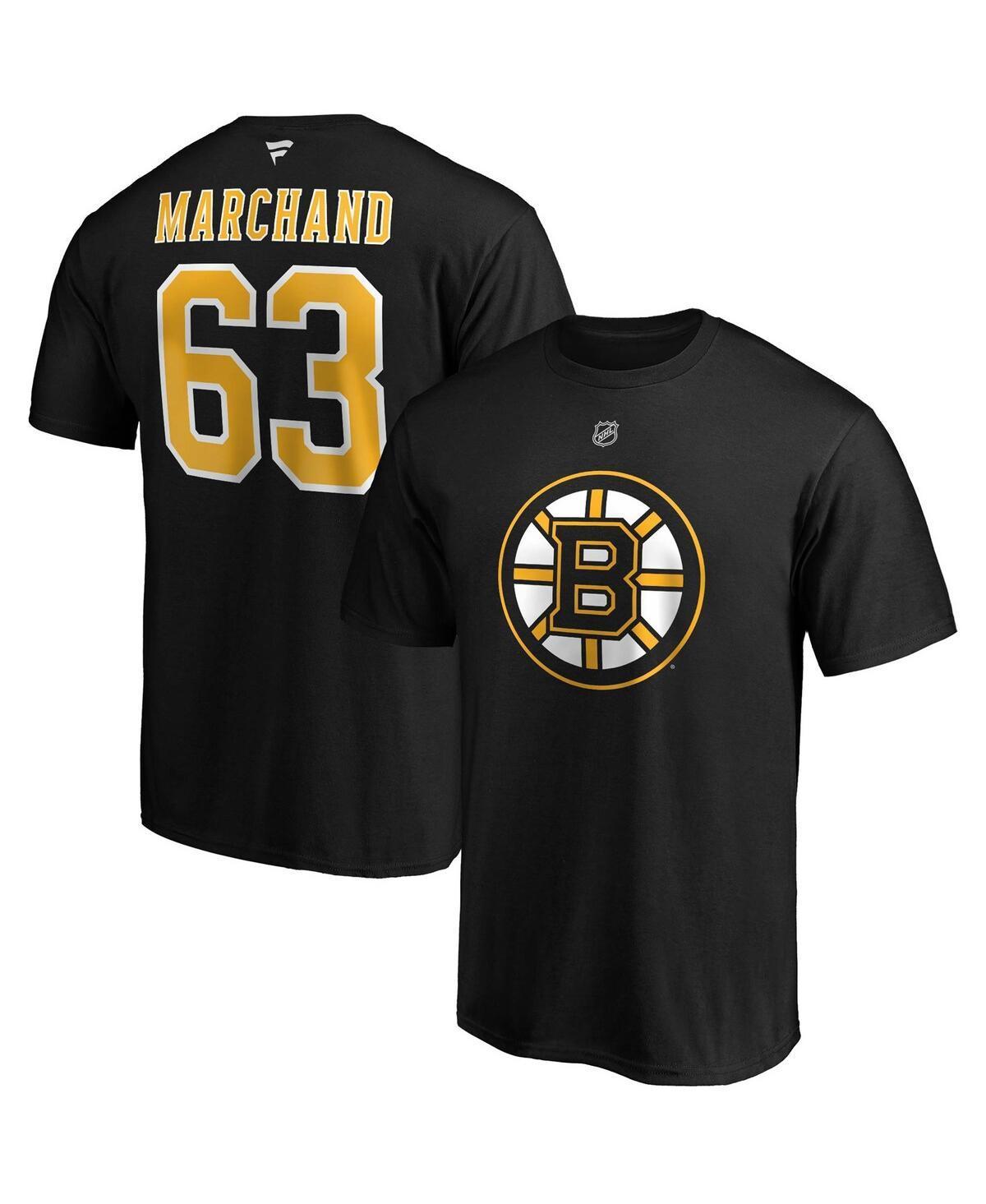 Mens Fanatics Branded Brad Marchand Boston Bruins Big & Tall Name & Number T-Shirt Product Image