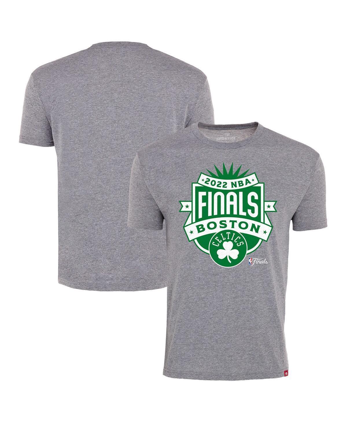 Mens Sportiqe Gray Boston Celtics 2022 Nba Finals Crest Comfy T-shirt Product Image