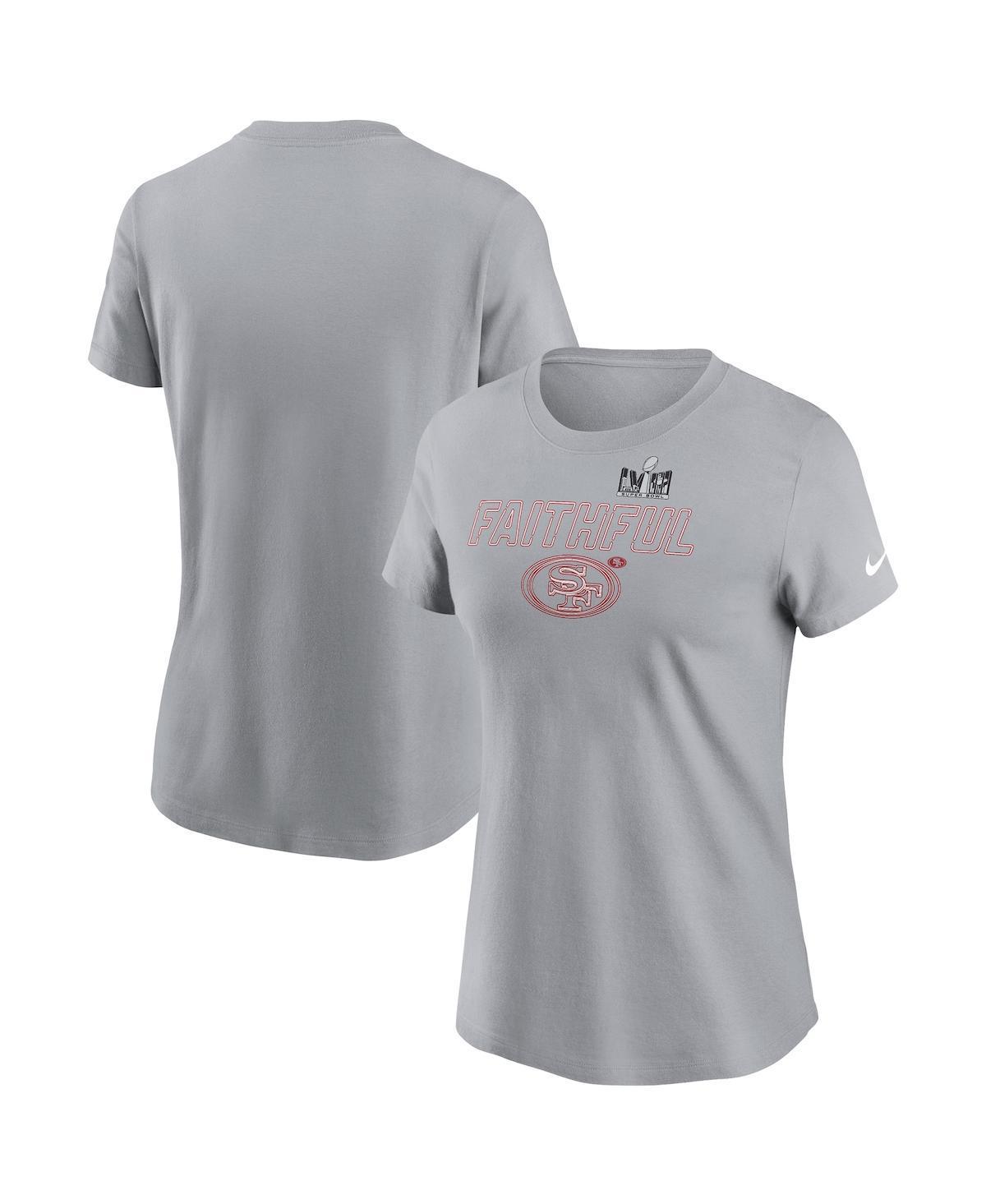 Womens Nike Gray San Francisco 49ers Super Bowl LVIII Local Essential T-Shirt Product Image