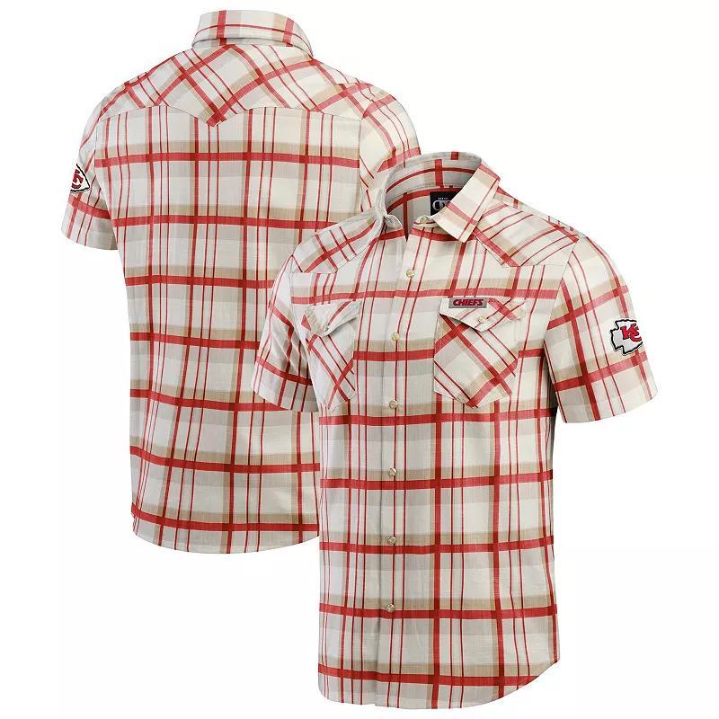 Mens Darius Rucker Collection by Fanatics Kansas City Chiefs Plaid Full-Snap Shirt Product Image