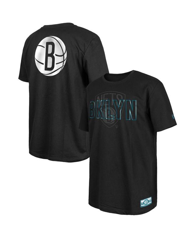 Mens New Era Black Brooklyn Nets 2023/24 City Edition Elite Pack T-shirt Product Image