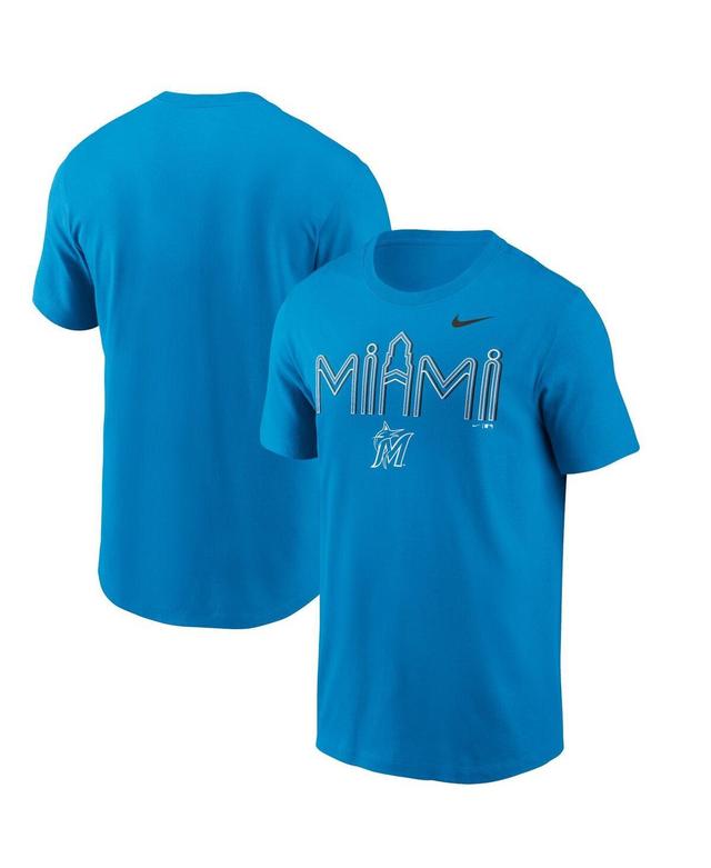 Mens Nike Blue Miami Marlins City Hometown T-shirt Product Image