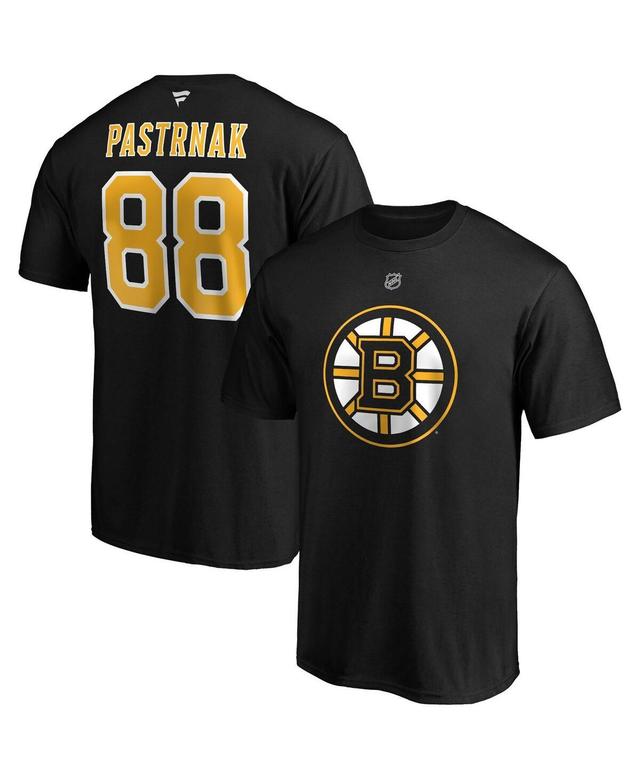 Mens Fanatics Branded David Pastrnak Boston Bruins Big & Tall Name & Number T-Shirt Product Image