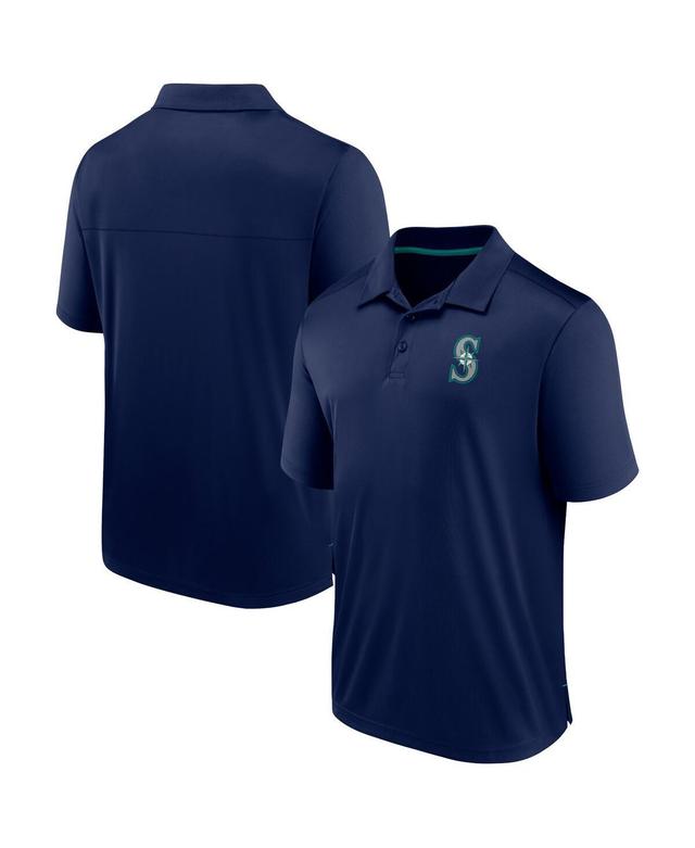 Mens Fanatics Navy Seattle Mariners Fitted Polo Shirt Product Image