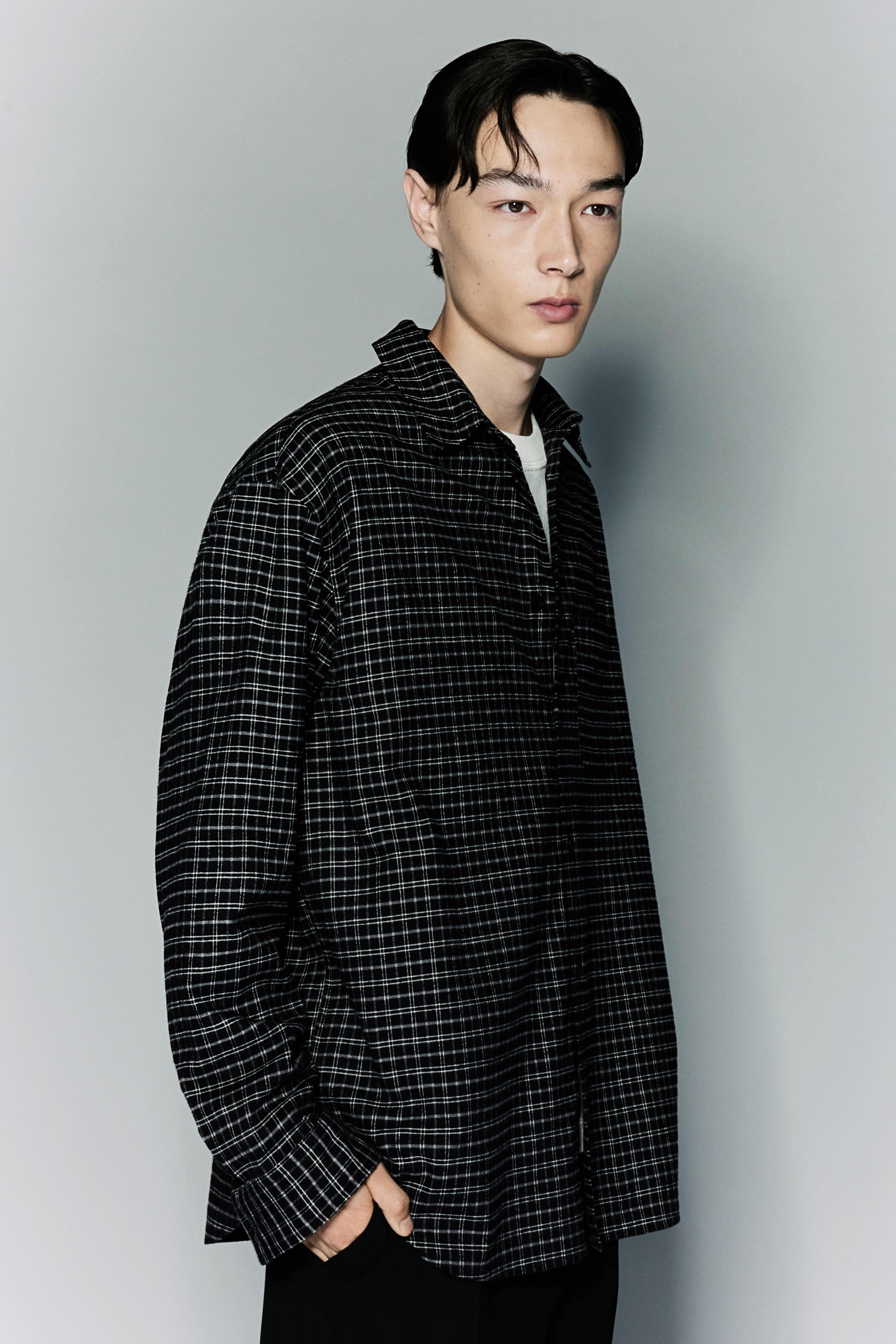 Loose Fit Flannel shirt Product Image