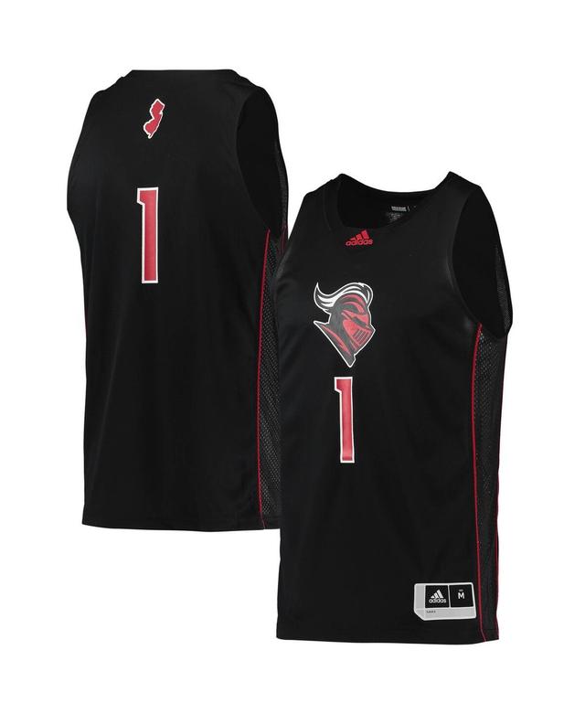 Mens adidas #1 Rutgers Scarlet Knights Swingman Basketball Jersey Product Image